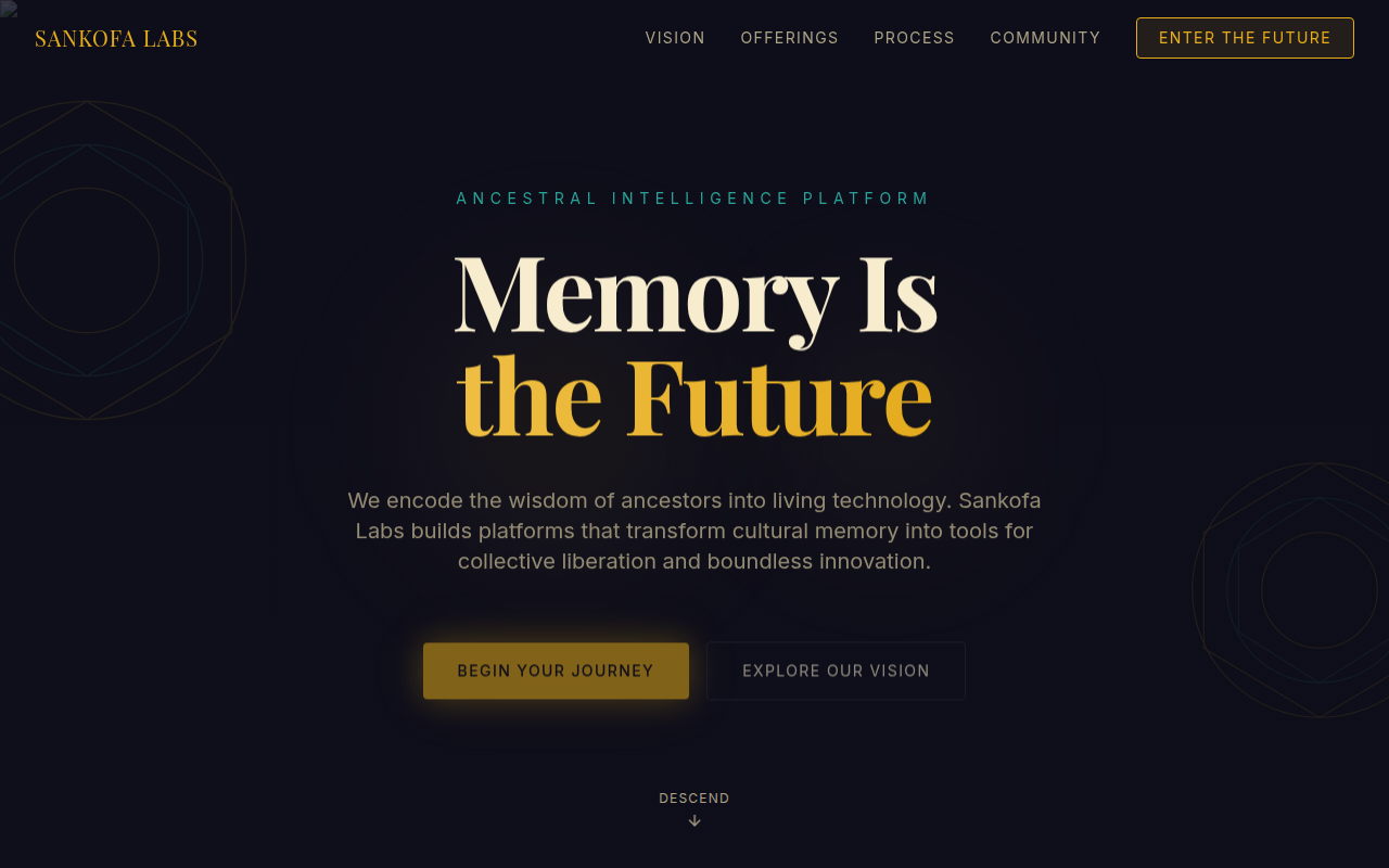 Afrofuturism Landing Page