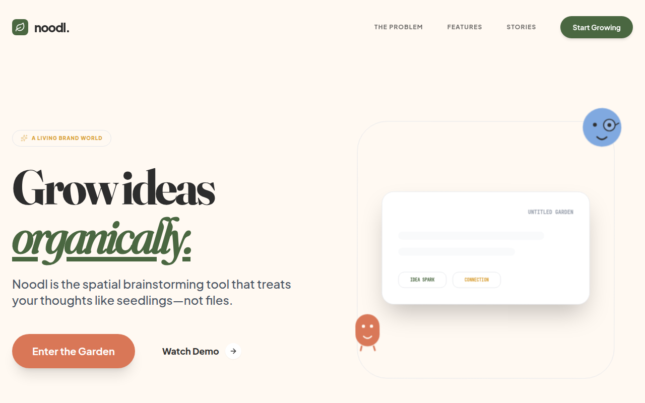 Noodl  The World's Kindest Idea Garden