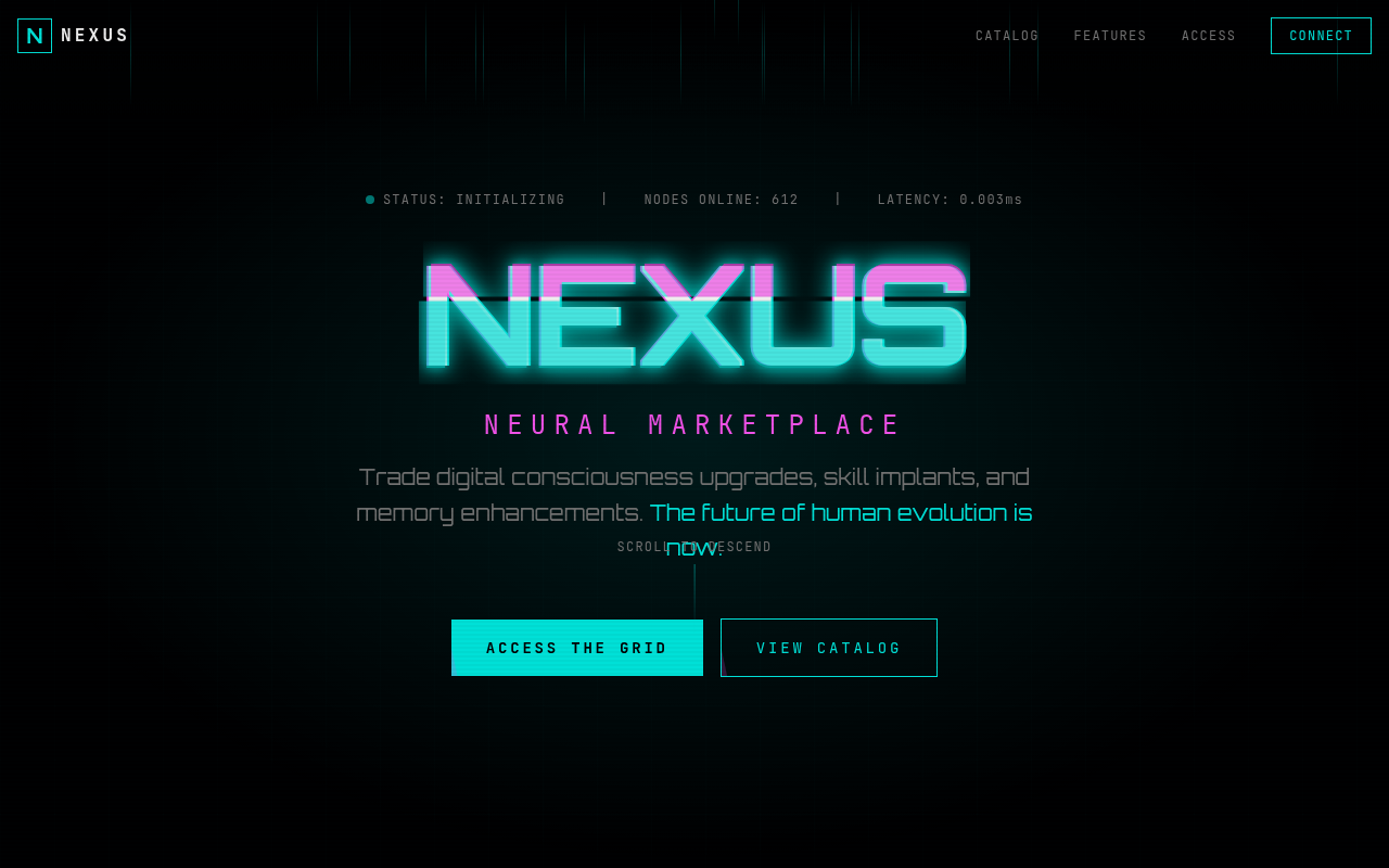 Cyberpunk Landing Page