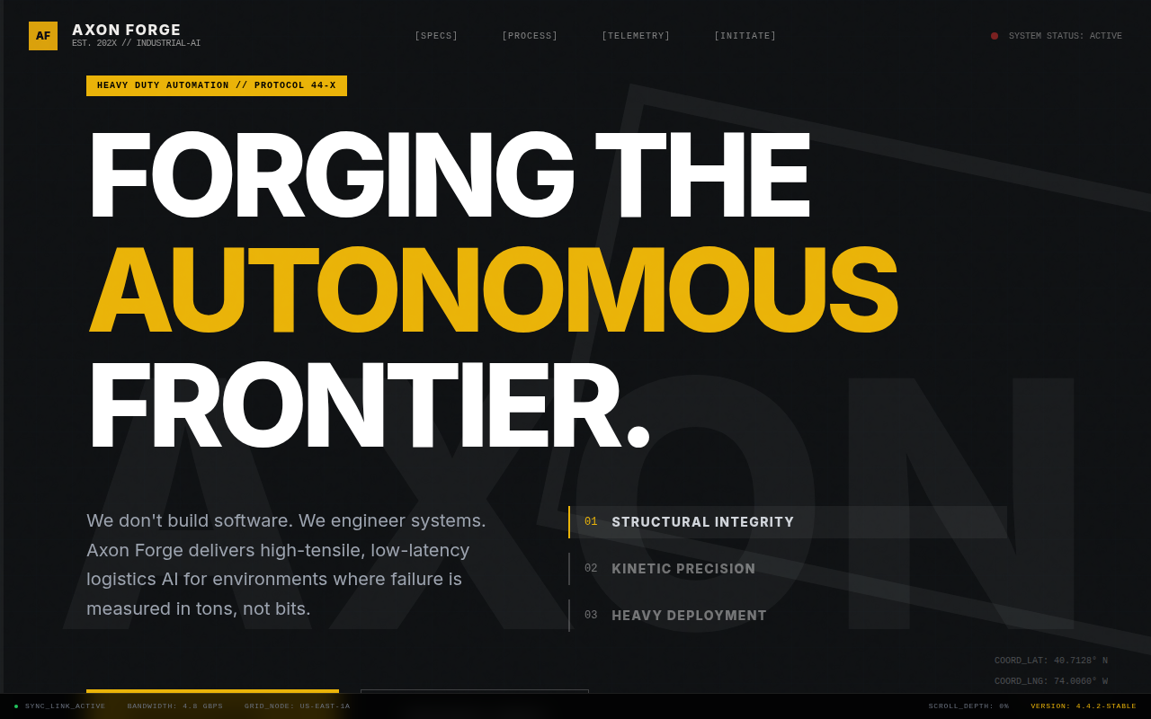 Axon Forge   Industrial Systems