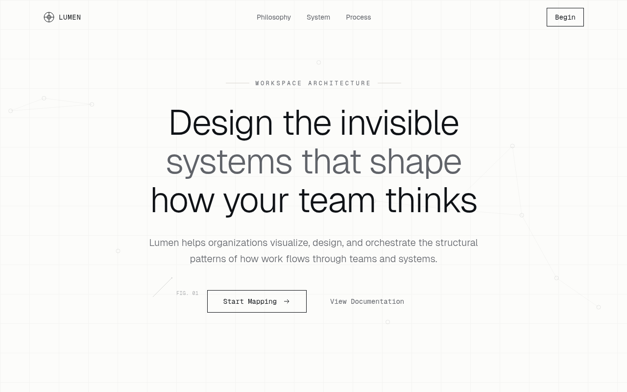 Line Art Landing Page