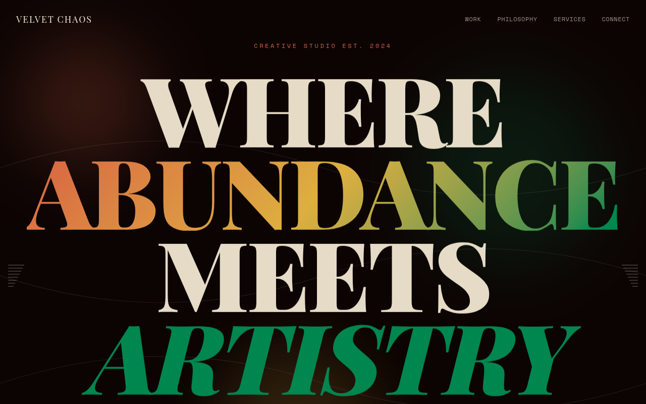 Maximalist Landing Page