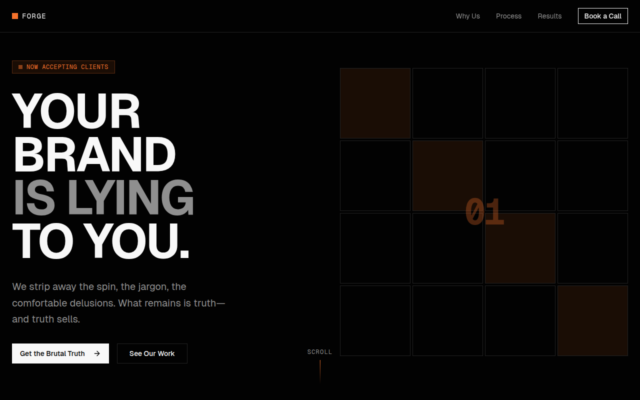 Bold Landing Page Design