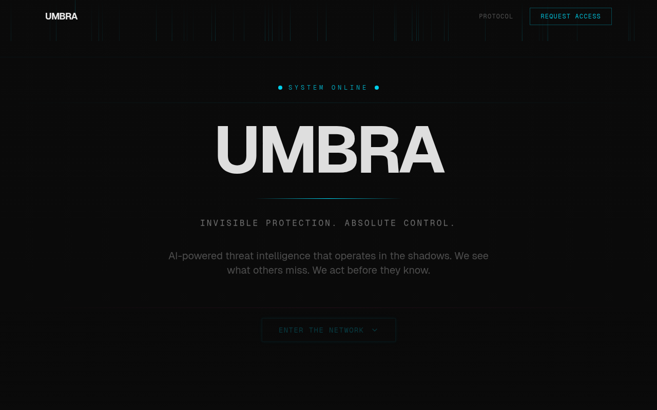 Neon Noir Landing Page