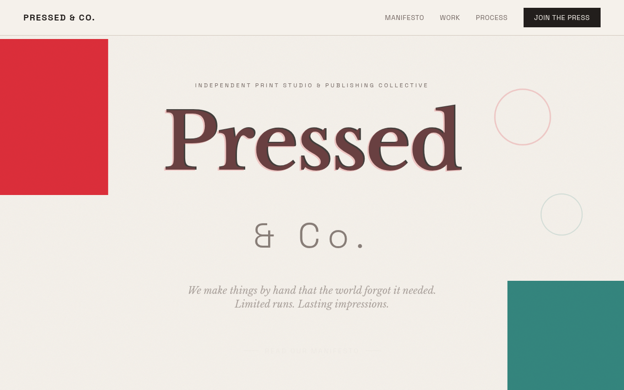 Risograph Landing Page